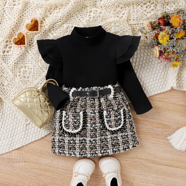 Baby Winterset – Knitted Turtleneck and Dress Set-B-6-12 Months-Nora Luxe