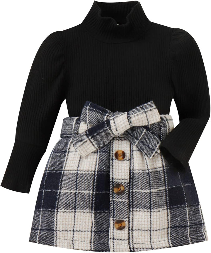 Baby Winterset – Knitted Turtleneck and Dress Set-E-6-12 Months-Nora Luxe