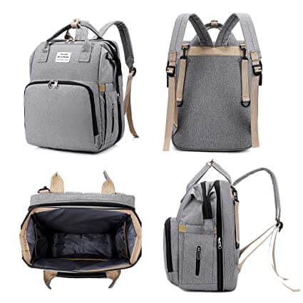 Portable Baby Bed and Nappy Bag – Multi-Function Travel Backpack