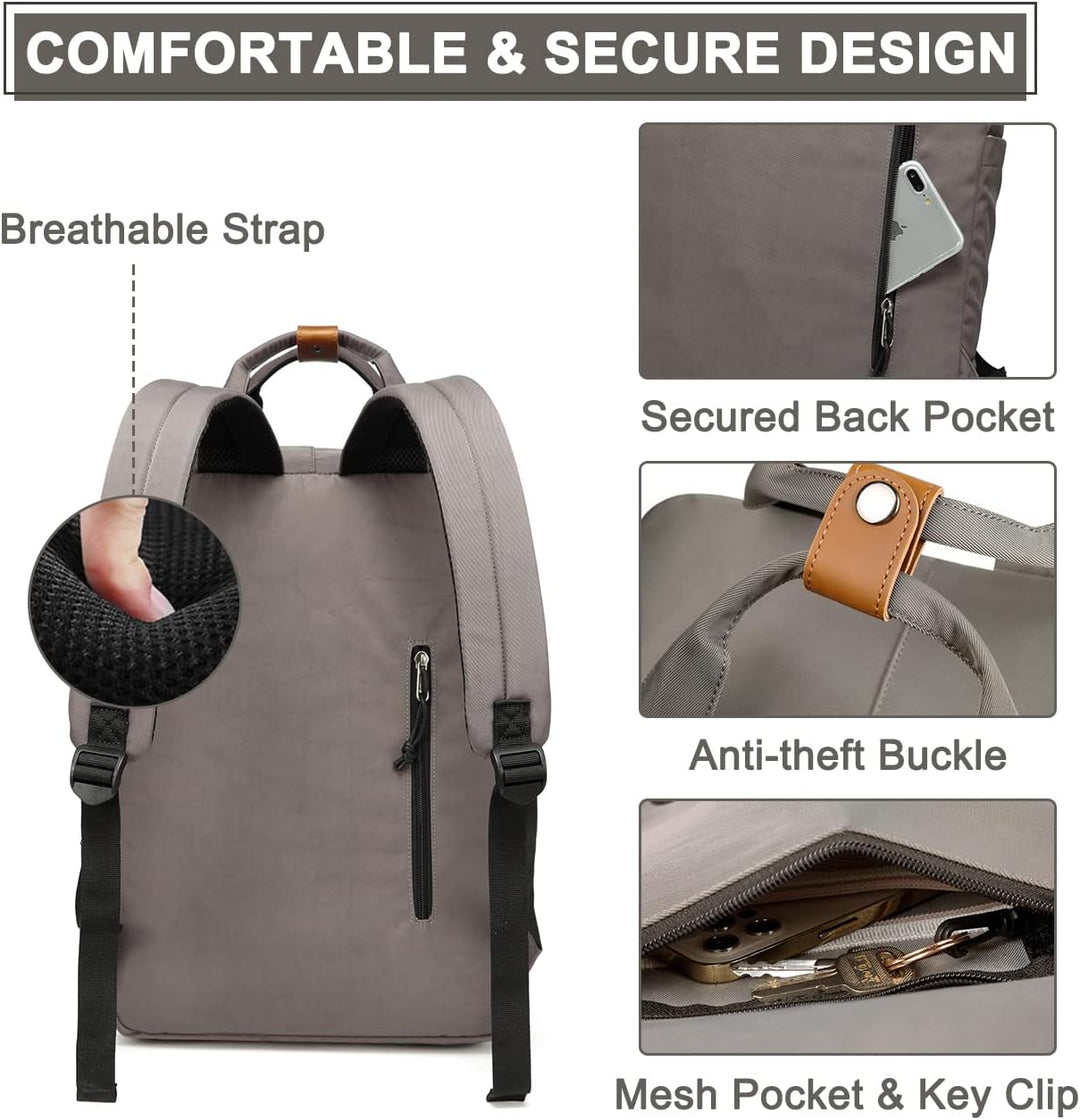 AA OUT OF STOCK 15.6” (39.62 cm) Water-Resistant Vintage Laptop Backpack with Organiser Pockets – UrbanEase