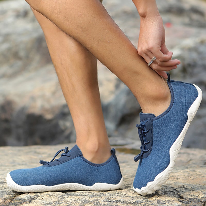 Barefoot Antislip Shoes - TerraStride-Blue-4.5-The Livary