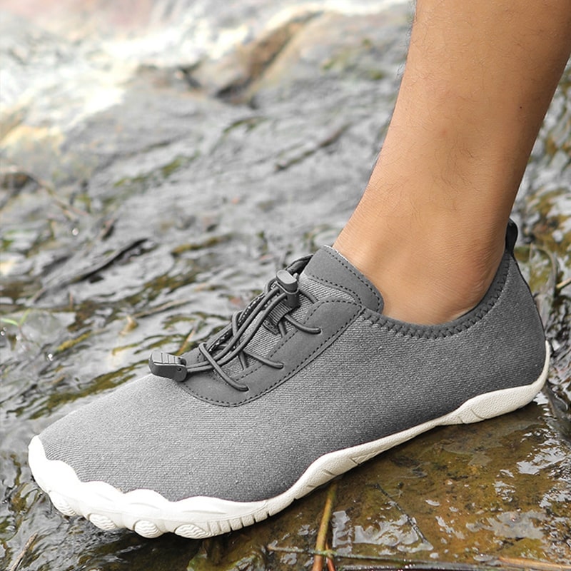 Barefoot Antislip Shoes - TerraStride-Grey-4.5-The Livary