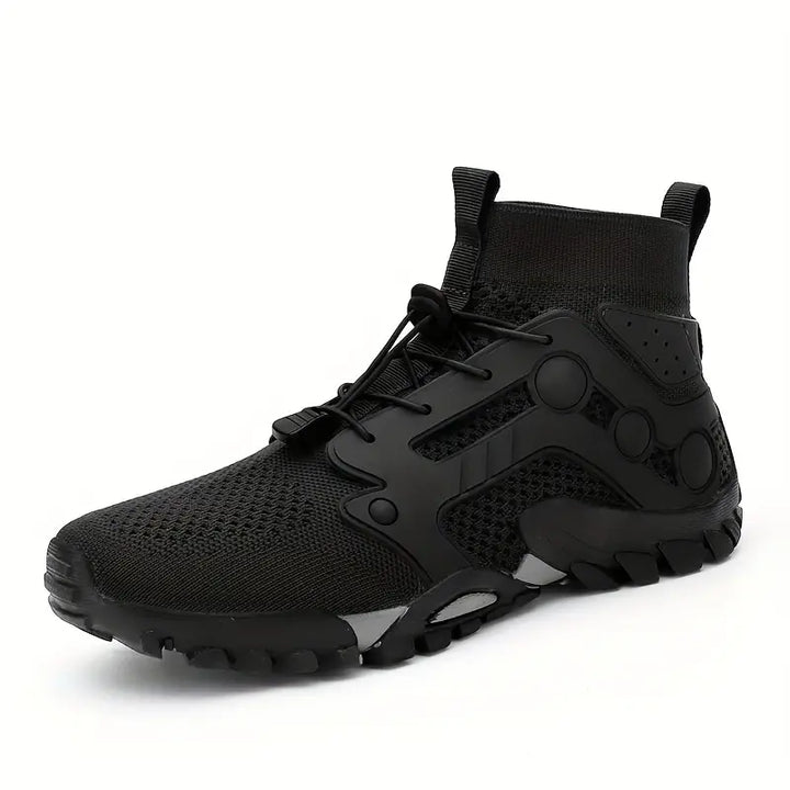 Barefoot Men's Shoes - TrailFlex-Black-5.5-Nora Luxe
