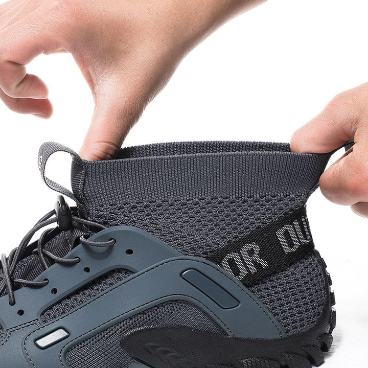 Barefoot sock shoes for men with non-slip sole – Maxim-Black-5.5-Nora Luxe