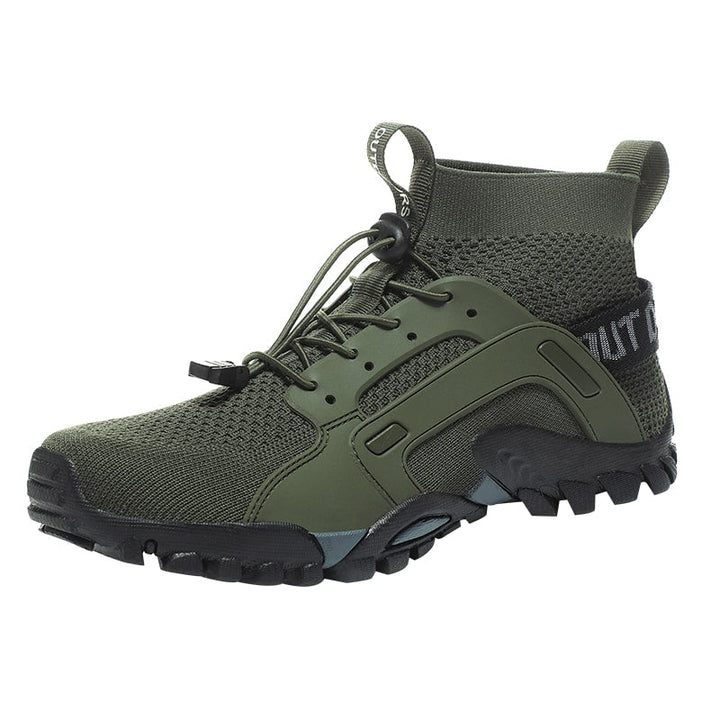 Barefoot sock shoes for men with non-slip sole – Maxim-Dark green-5.5-Nora Luxe