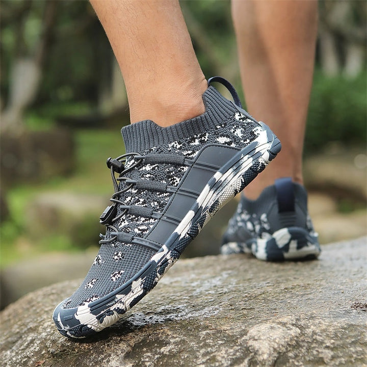 Barefoot sports shoes with non-slip sole - Auron-Black-3-Nora Luxe