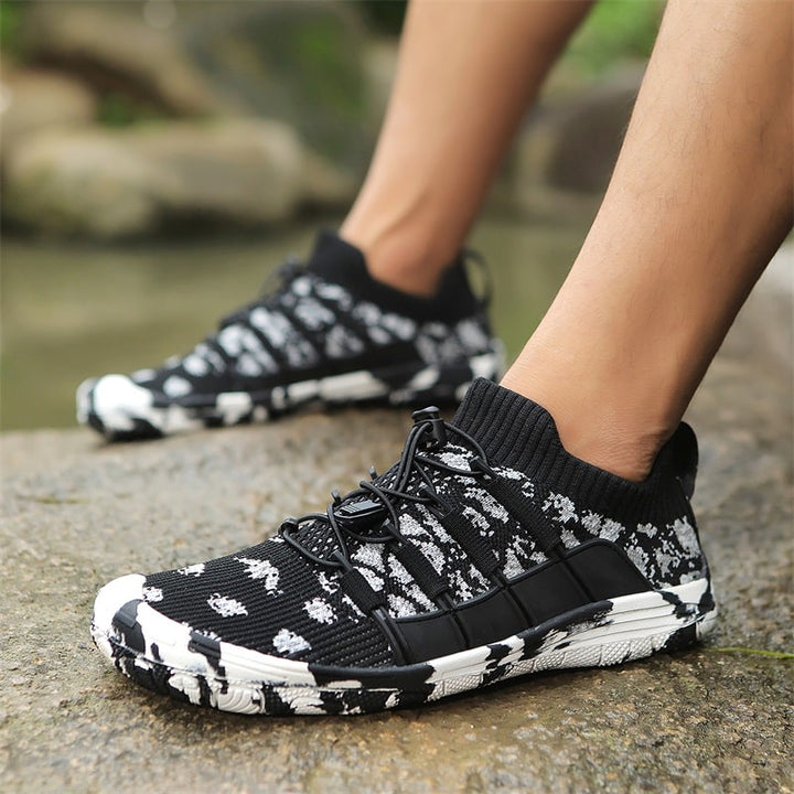 Barefoot sports shoes with non-slip sole - Auron-Black-3-Nora Luxe