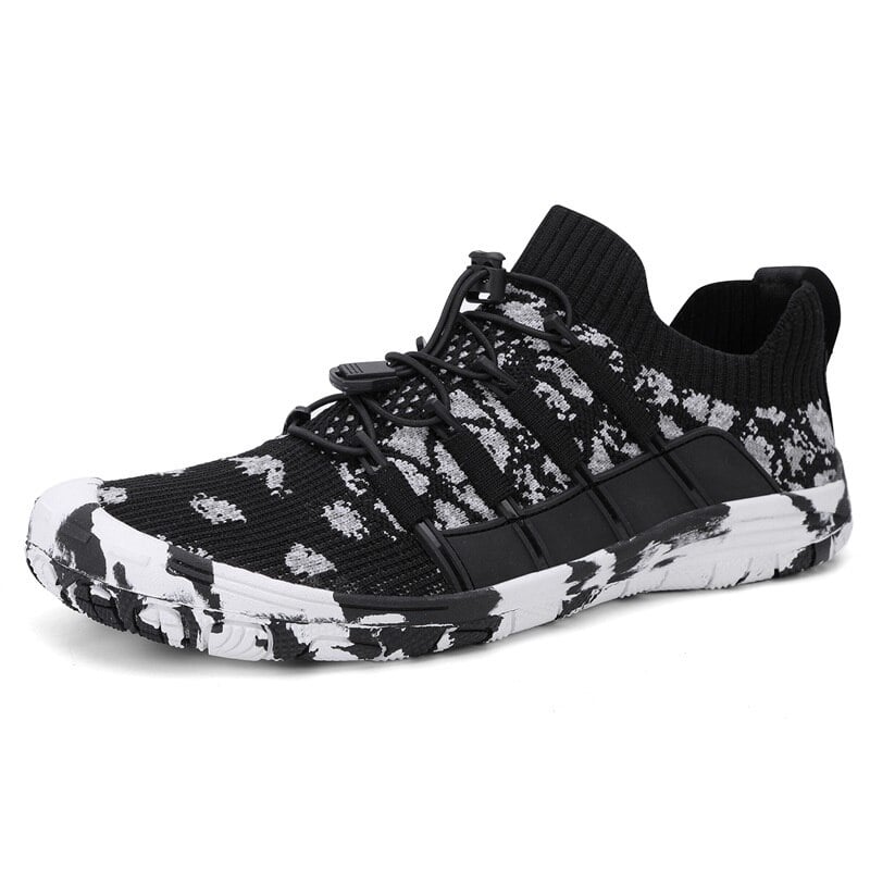 Barefoot sports shoes with non-slip sole - Auron-Black-3-Nora Luxe