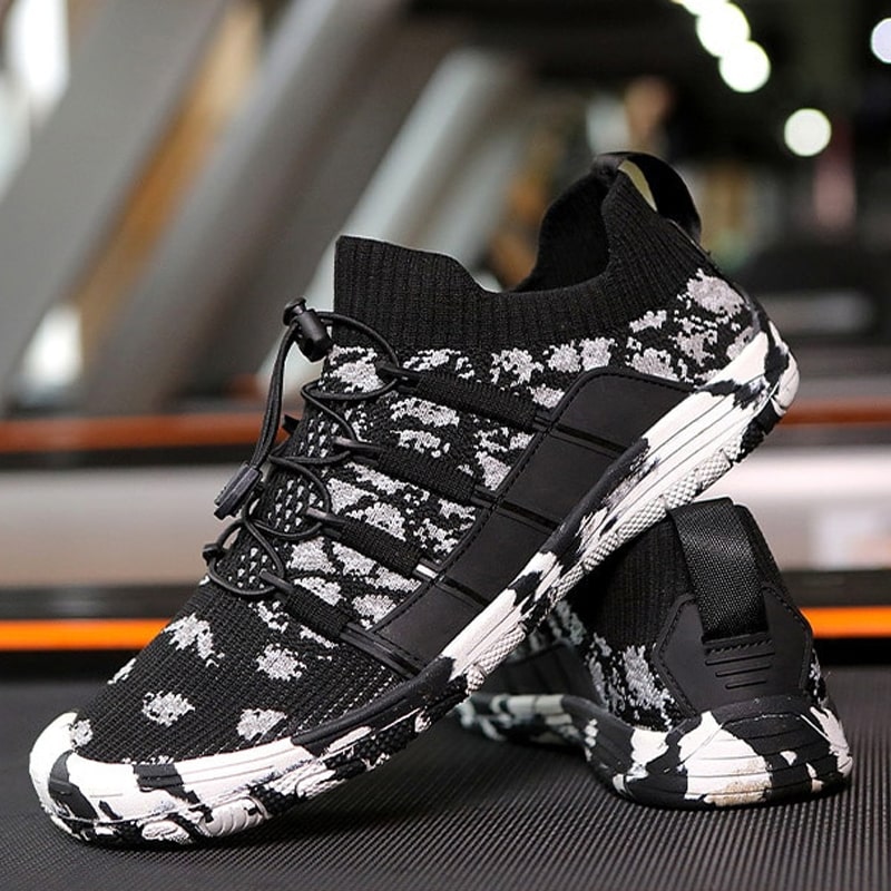 Barefoot sports shoes with non-slip sole - Auron-Black-3-Nora Luxe