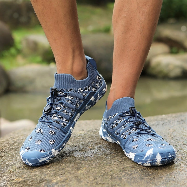 Barefoot sports shoes with non-slip sole - Auron-Black-3-Nora Luxe