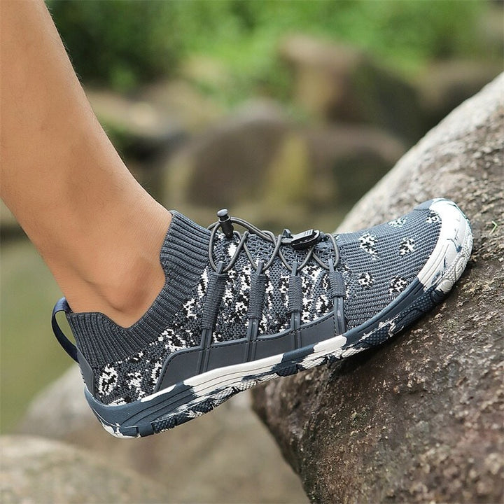 Barefoot sports shoes with non-slip sole - Auron-Black-3-Nora Luxe