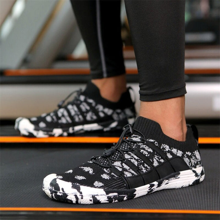 Barefoot sports shoes with non-slip sole - Auron-Black-3-Nora Luxe