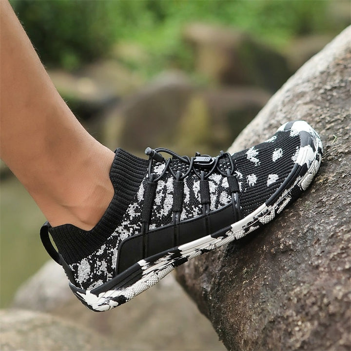 Barefoot sports shoes with non-slip sole - Auron-Black-3-Nora Luxe