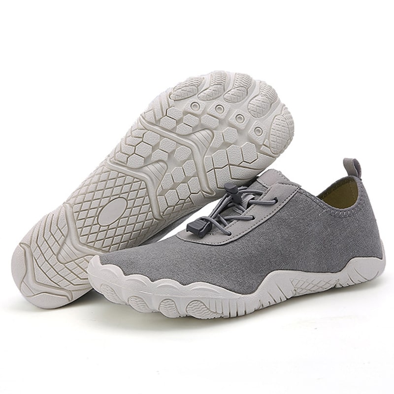 Barefoot sports shoes with non-slip sole – Leonis-Gray-4-Nora Luxe