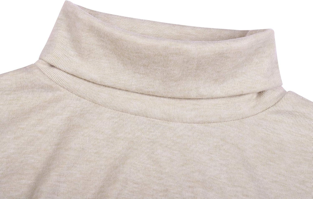 Basic Men's Turtleneck - Randy-Beige-S-Nora Luxe