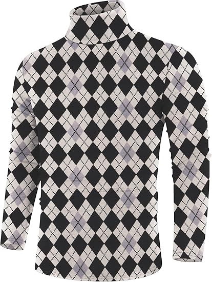 Basic Men's Turtleneck - Randy-Black Beige-S-Nora Luxe