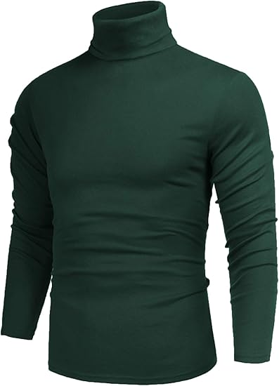 Basic Men's Turtleneck - Randy-Green-S-Nora Luxe