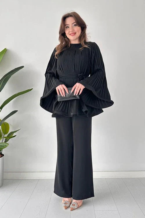 Ladies Pleated Clothing Set – Selene
