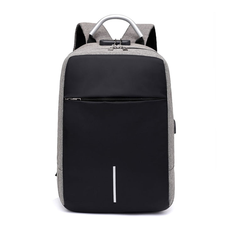 Water-Resistant Anti-Theft Laptop Backpack – Hidden Zipper Design with USB Charging