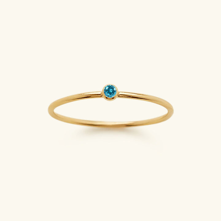 Birthstone Ring - Celestia-1.93 in-December - Aquamarine-Nora Luxe
