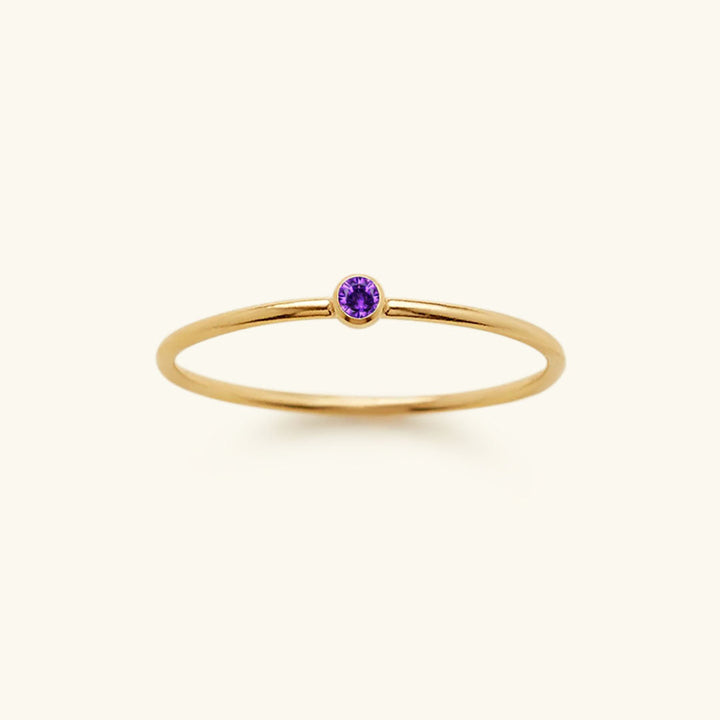 Birthstone Ring - Celestia-1.93 in-June - Amethyst-Nora Luxe