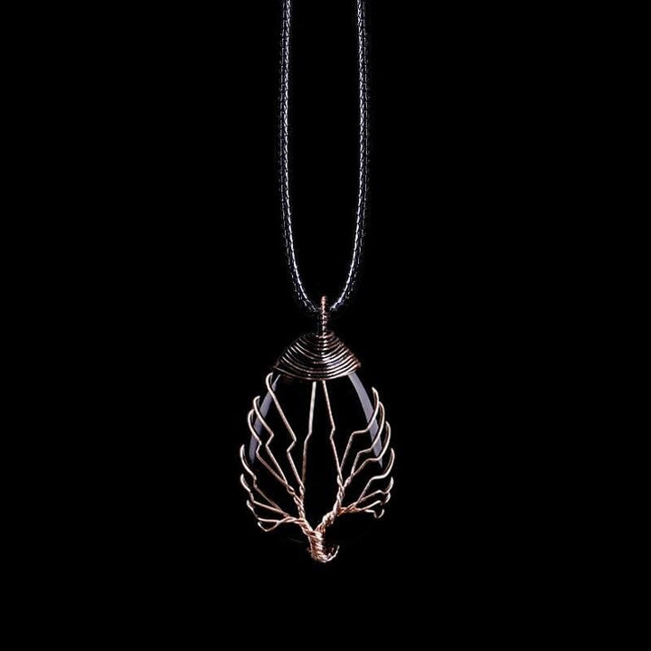 Black Obsidian Drop Necklace - Eryna-Nora Luxe