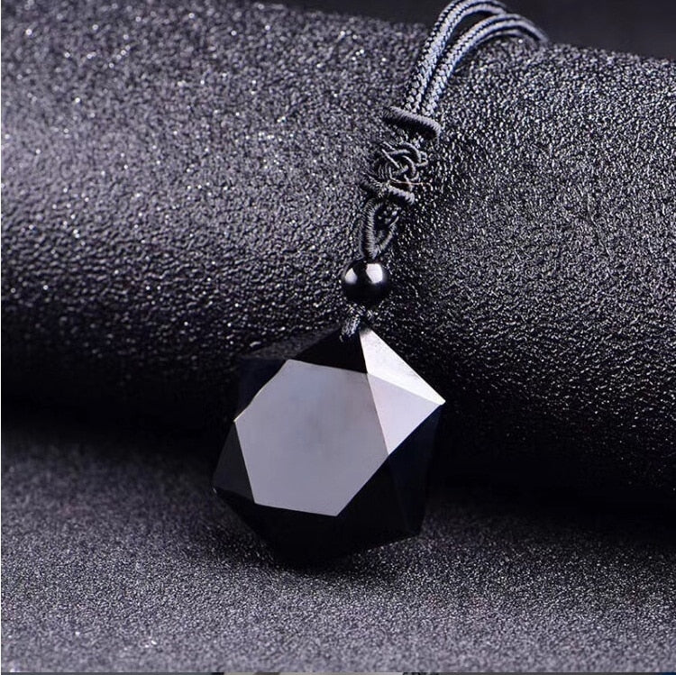 Black Obsidian Healing Pendant Necklace-Nora Luxe