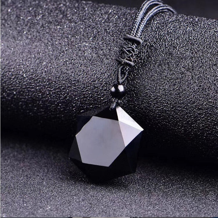Black Obsidian Healing Pendant Necklace-Nora Luxe