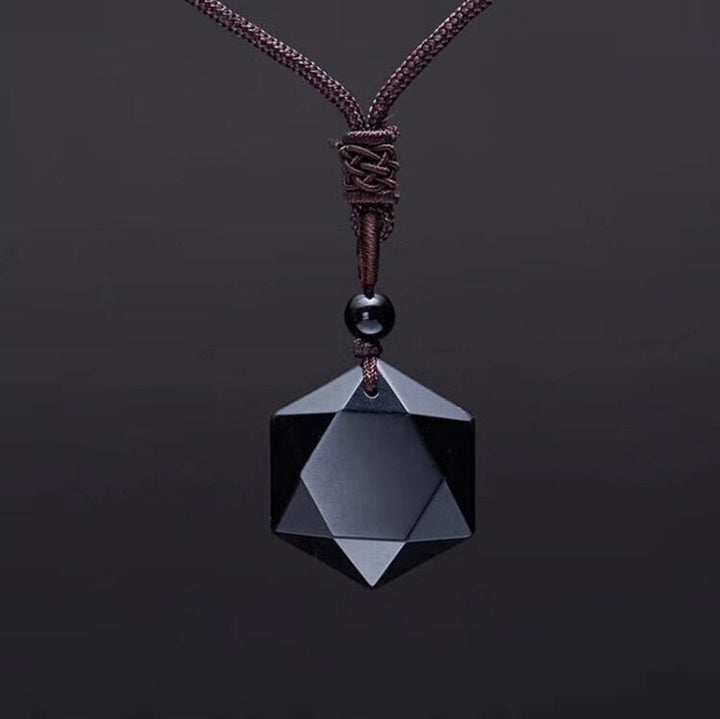 Black Obsidian Healing Pendant Necklace-Nora Luxe