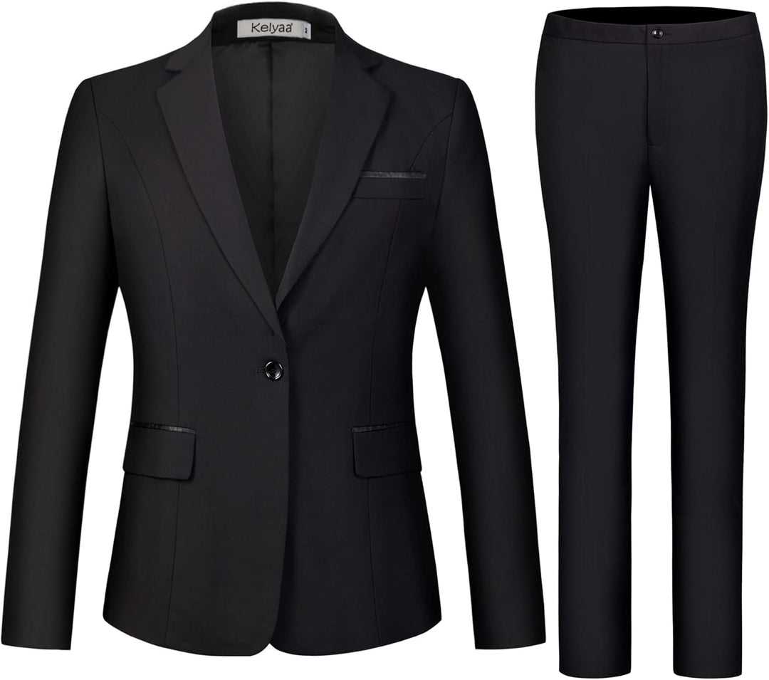 Blazer and Trousers Set - Verona-Black-XS-Nora Luxe