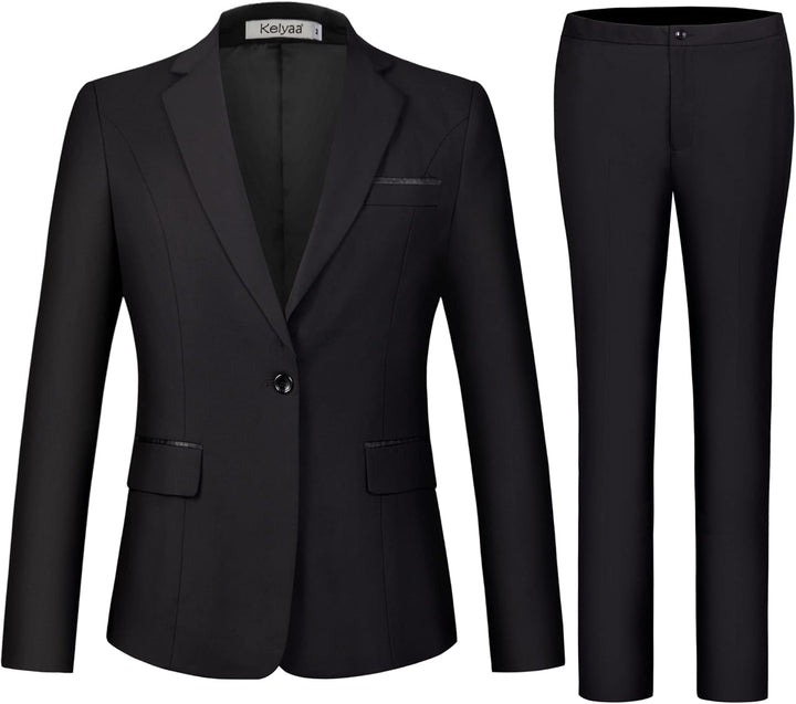 Blazer and Trousers Set - Verona-Black-XS-Nora Luxe