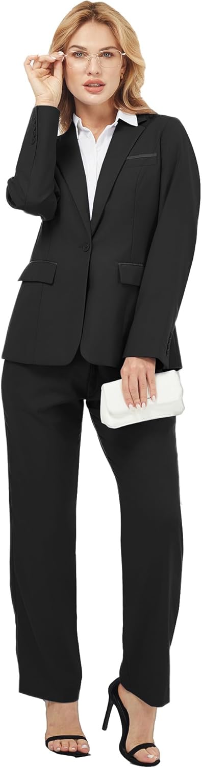 Blazer and Trousers Set - Verona-Black-XS-Nora Luxe
