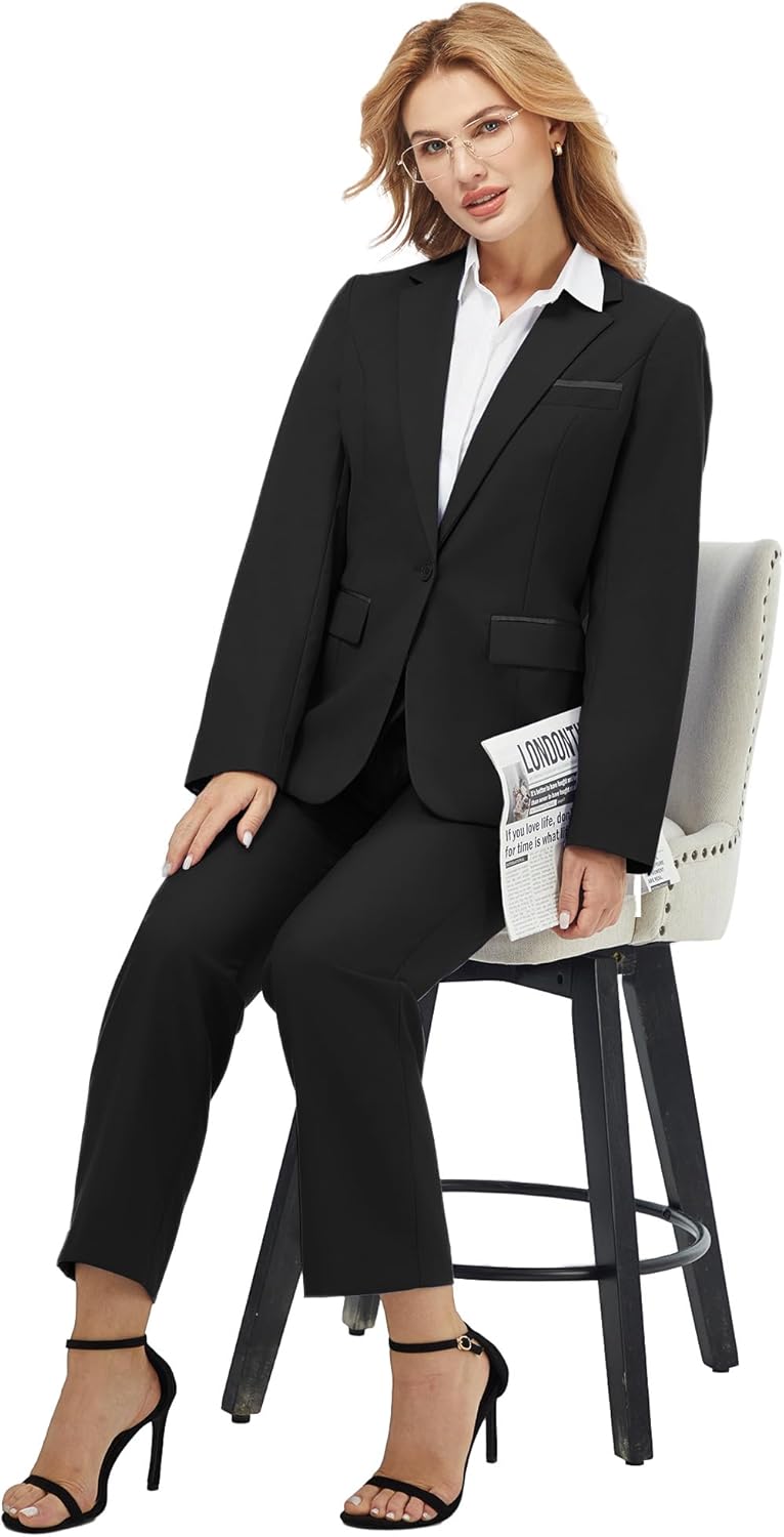 Blazer and Trousers Set - Verona-Black-XS-Nora Luxe