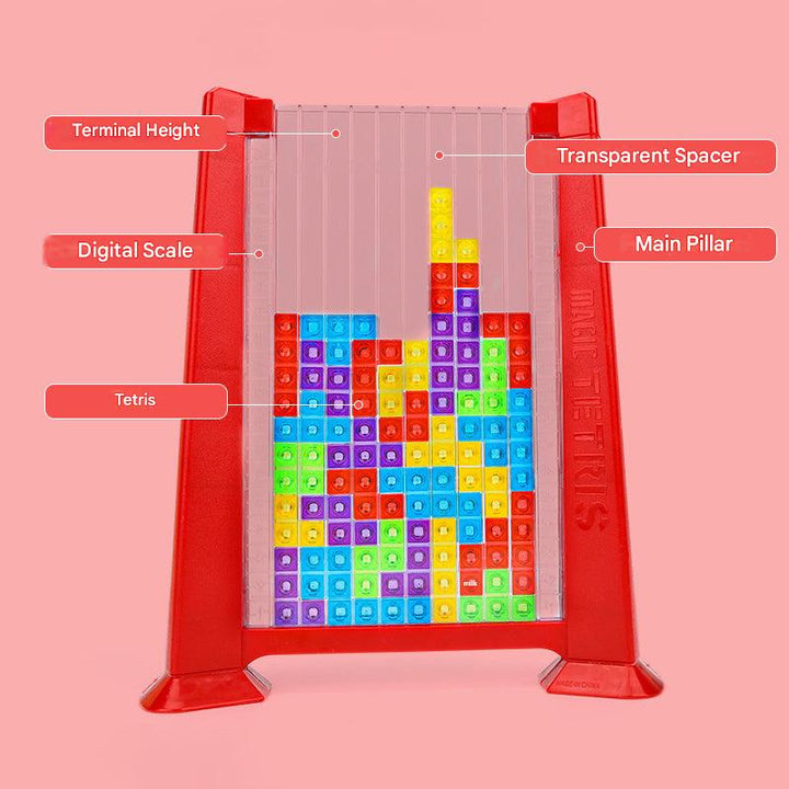 Block Puzzle - BrainBlocks-Red-Nora Luxe