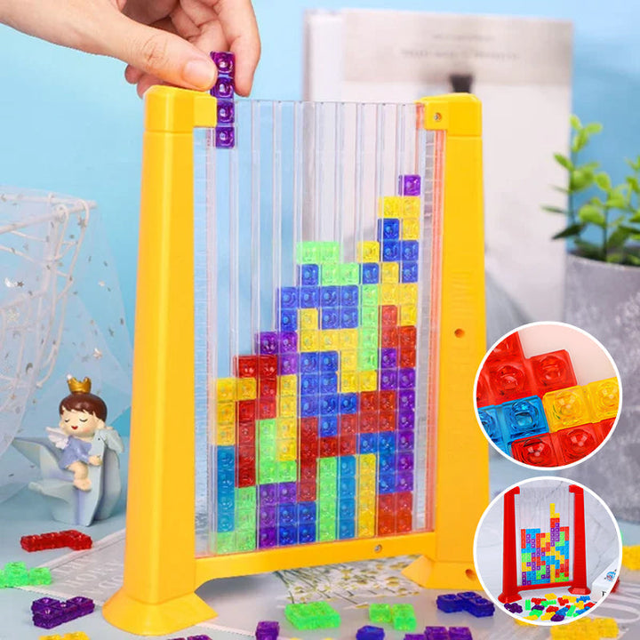 Block Puzzle - BrainBlocks-Red-Nora Luxe