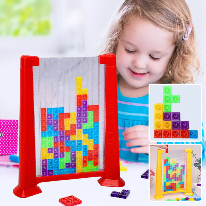 Block Puzzle - BrainBlocks-Red-Nora Luxe