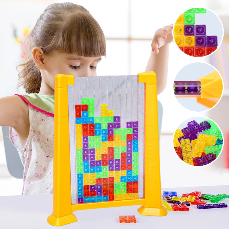 Block Puzzle - BrainBlocks-Red-Nora Luxe