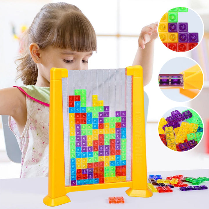 Block Puzzle - BrainBlocks-Red-Nora Luxe