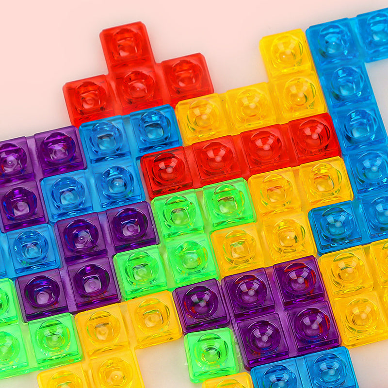 Block Puzzle - BrainBlocks-Red-Nora Luxe