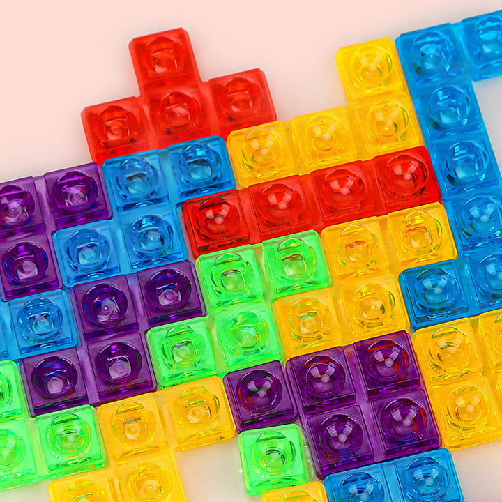 Block Puzzle - BrainBlocks-Red-Nora Luxe