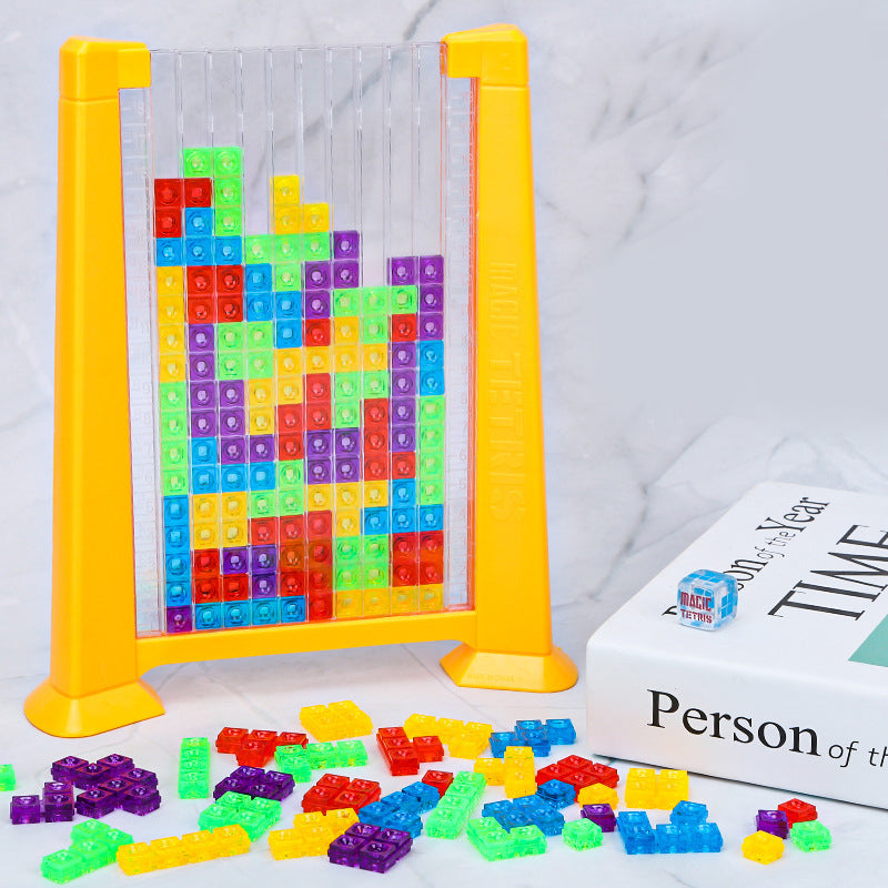 Block Puzzle - BrainBlocks-Red-Nora Luxe