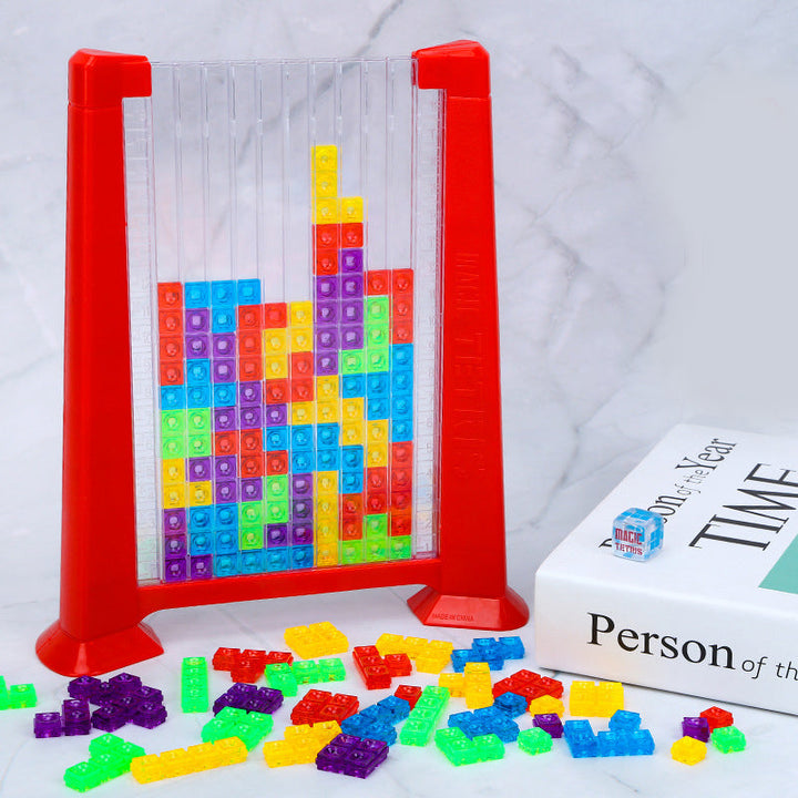 Block Puzzle - BrainBlocks-Red-Nora Luxe