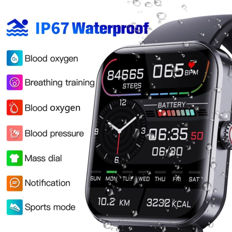 Blood Sugar Monitoring Watch - GlucoWatch-Black-Nora Luxe