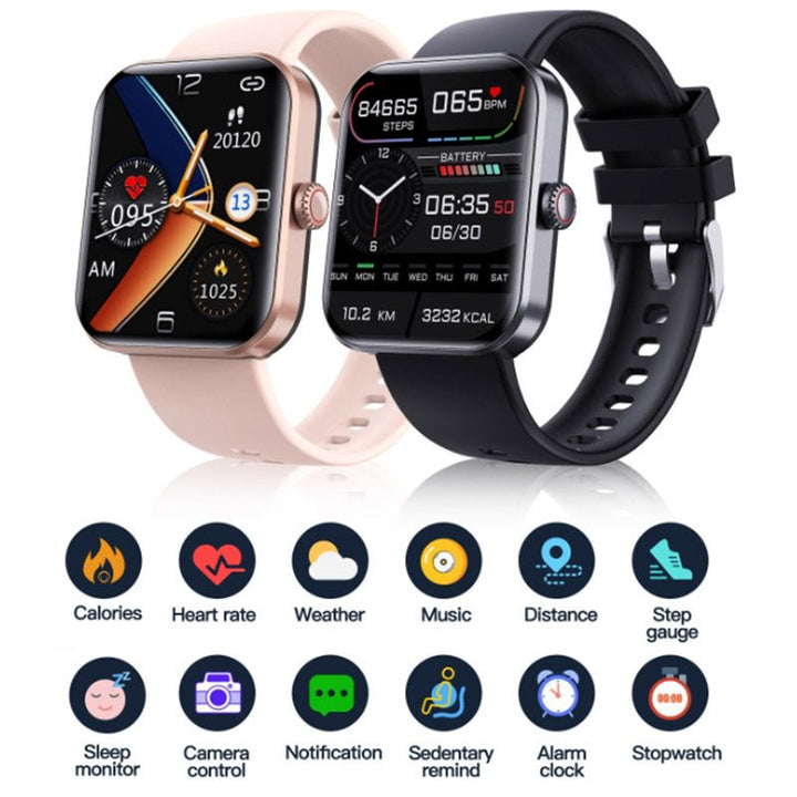 Blood Sugar Monitoring Watch - GlucoWatch-Black-Nora Luxe