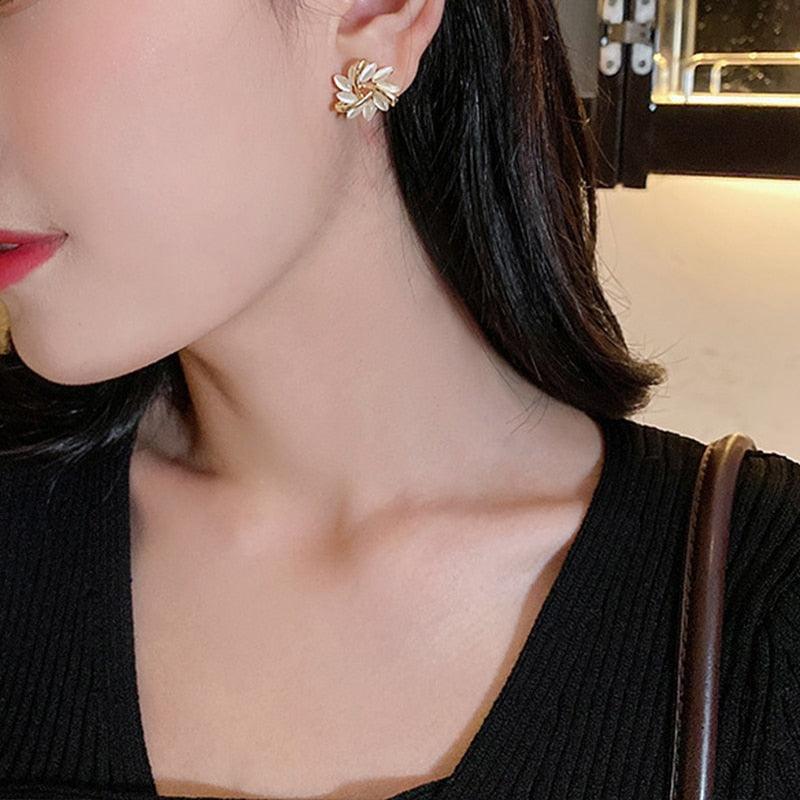 Blossom Stud Earrings - Sakura-Nora Luxe