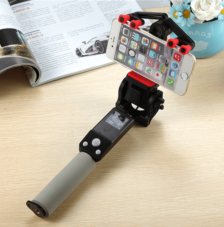 Bluetooth Selfie Stick with 360° Rotation – SpinShot-Black-The Livary
