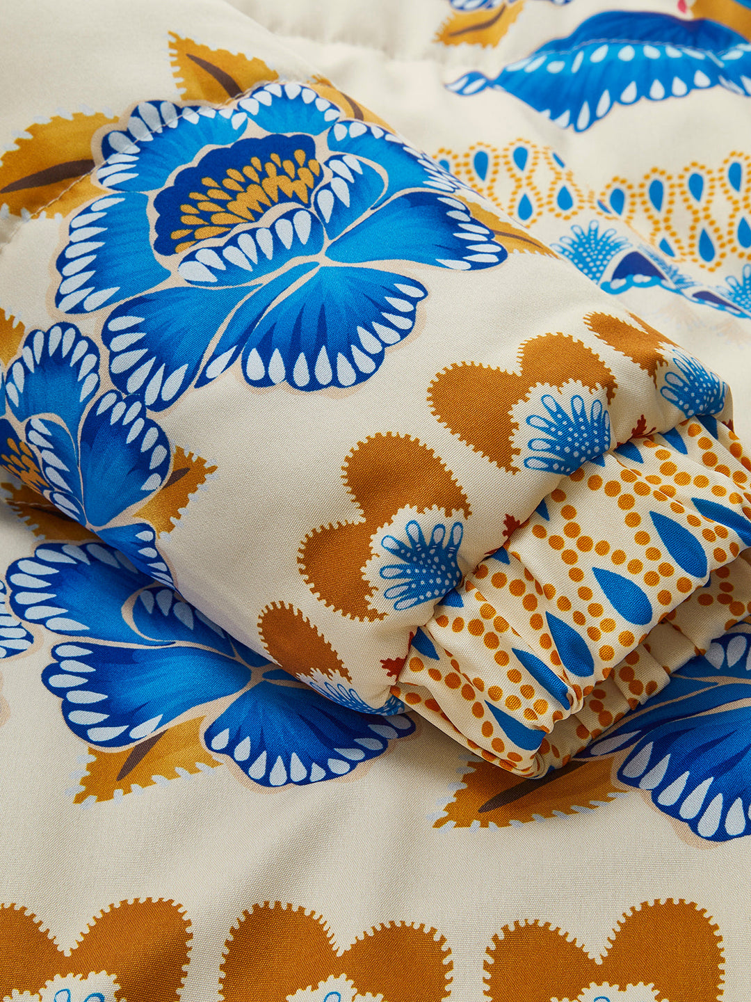Bohemian Winter Jacket with Print and Zip - Zahara-S-Nora Luxe