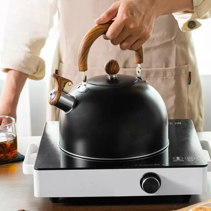 Stainless Steel Kettle with Whistle – Kavana
