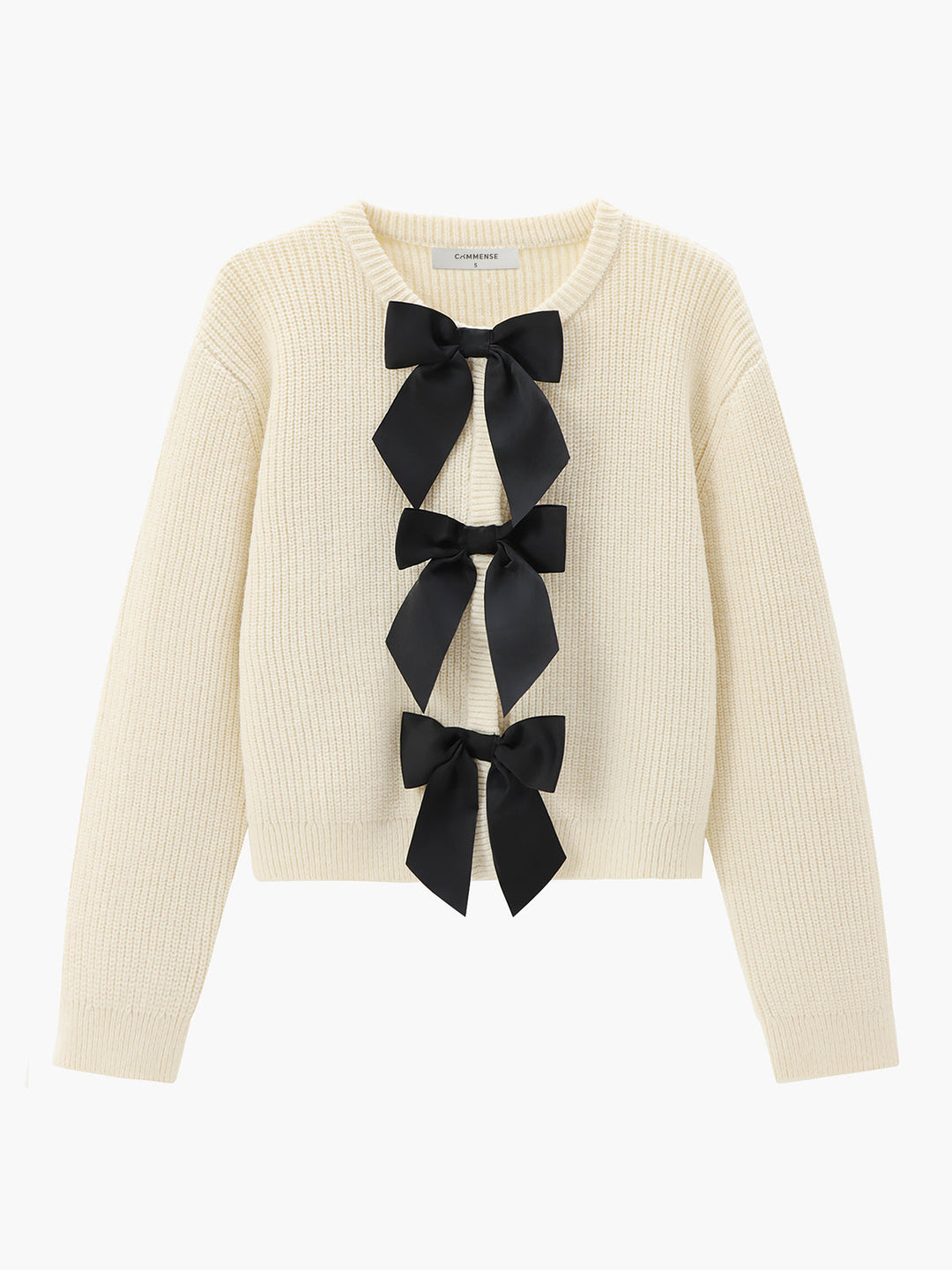 Bow Sweater for Women - Isla-White-XS-Nora Luxe