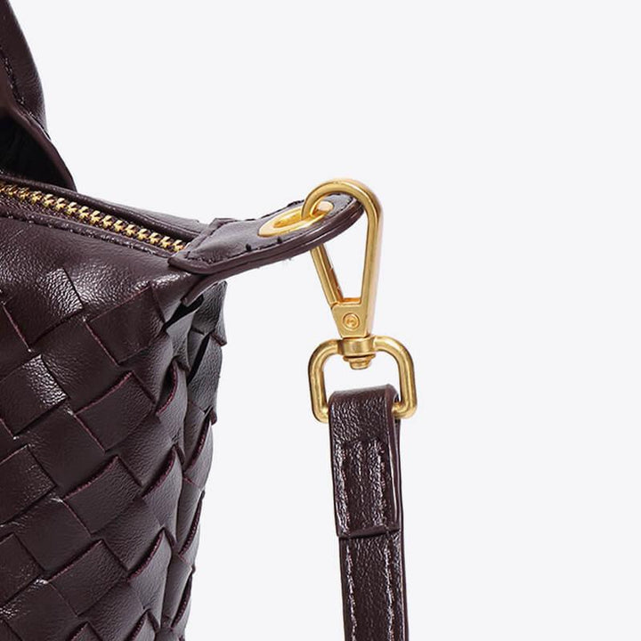 Braided Mini Bag - Elena-White-Nora Luxe